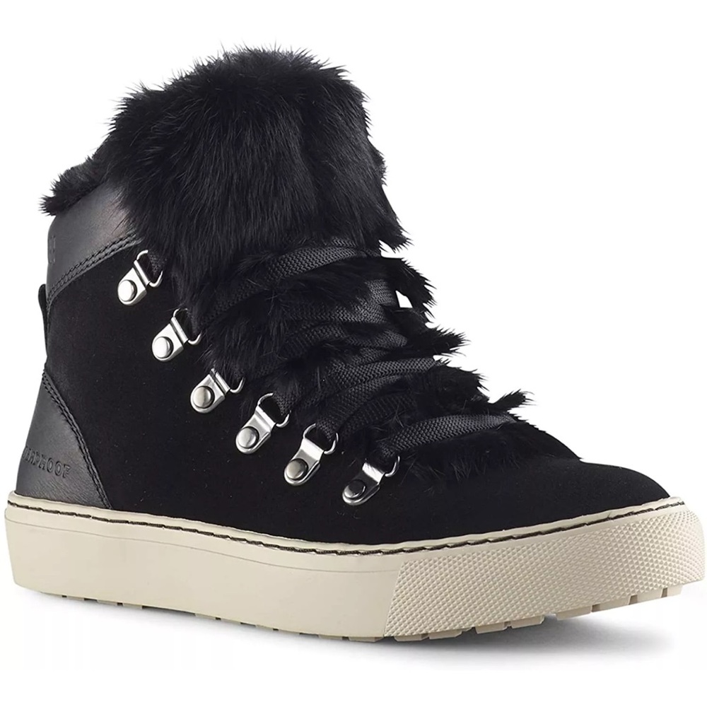 NWOB Cougar Faux Rabbit Fur Lace Up Daniel Sneakers